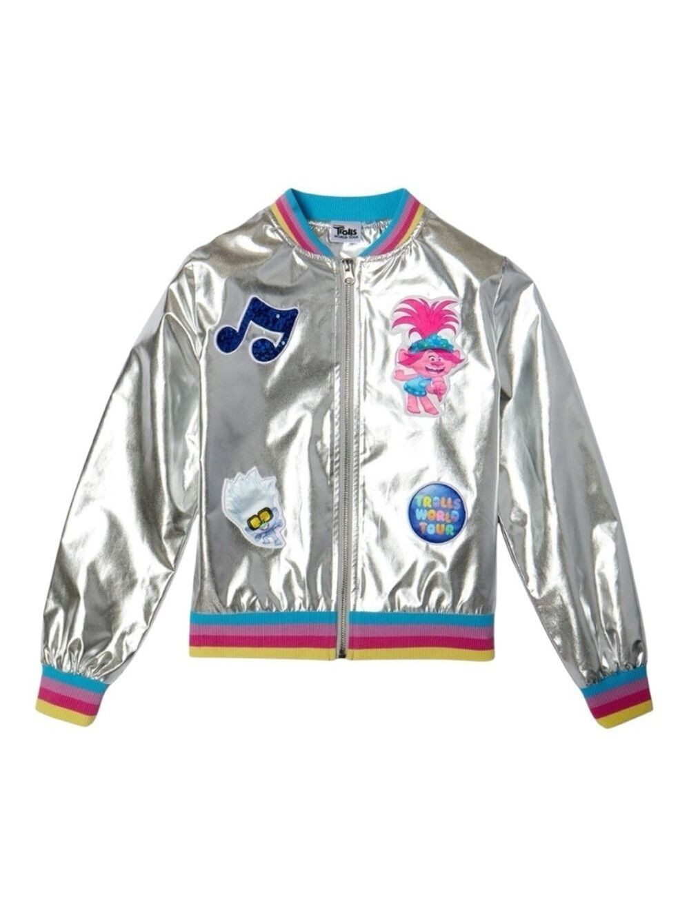 Trolls World Tour Silver Bomber Jacket